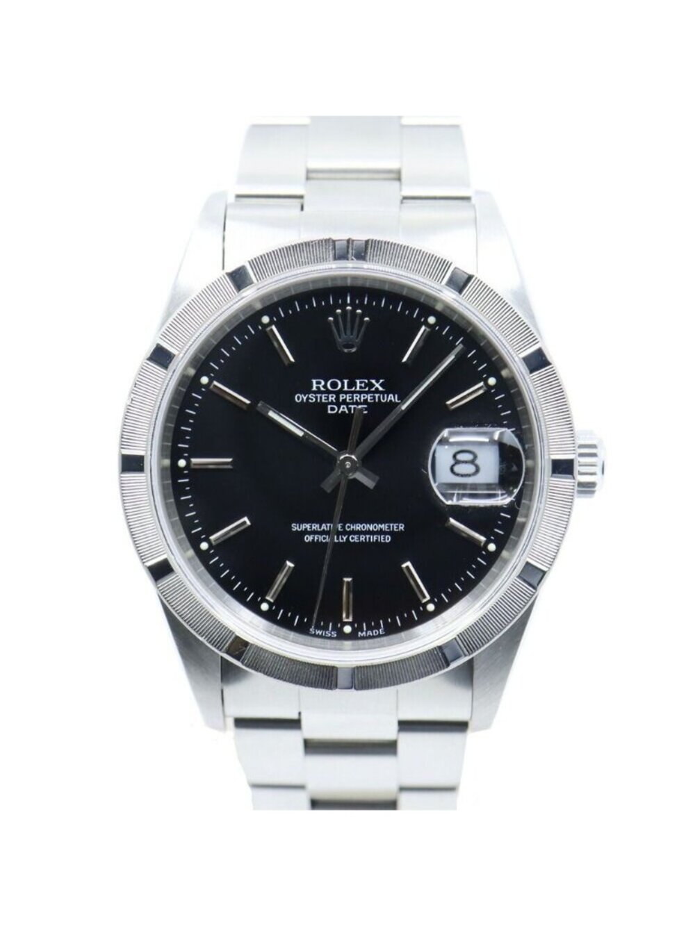 Rolex Oyster Perpetual Date Black Bar-p Watch
